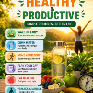 25 Daily Habits for a Healthier Life (Simple System for Energy, Focus & Wellness)