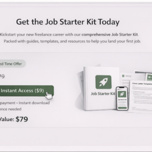 Job starter kit resources for beginners to find work and start earning online