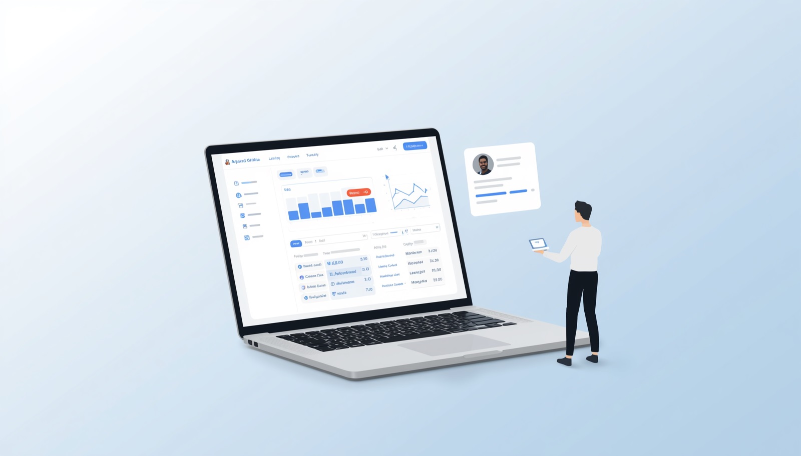 Job search dashboard with CV builder and career tools interface